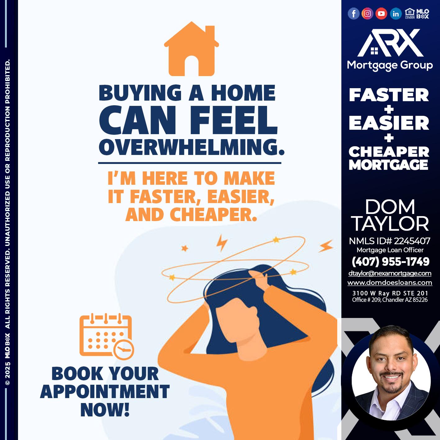 BUYING A HOME - Dom Taylor -Mortgage Loan Officer