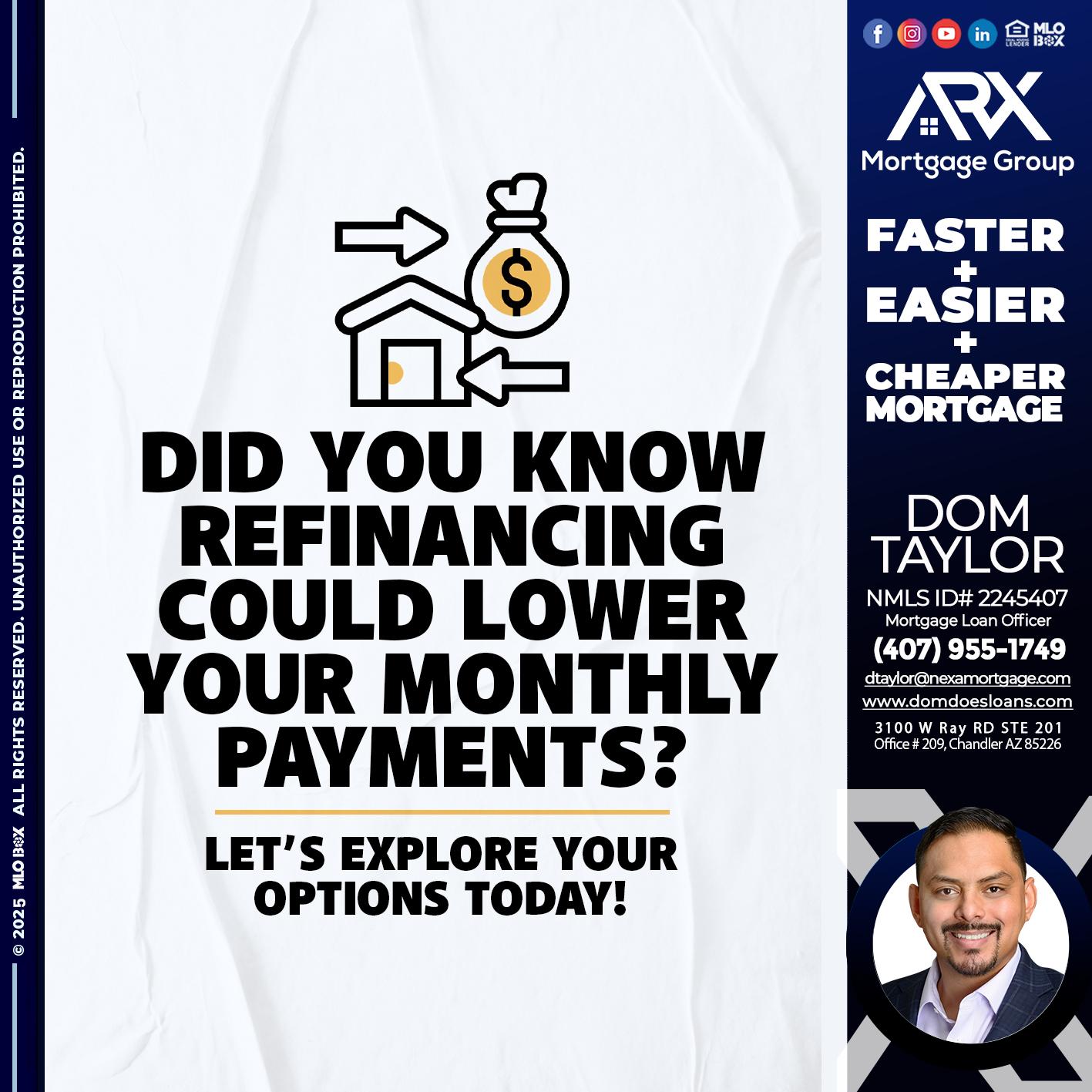 DID YOU KNOW - Dom Taylor -Mortgage Loan Officer