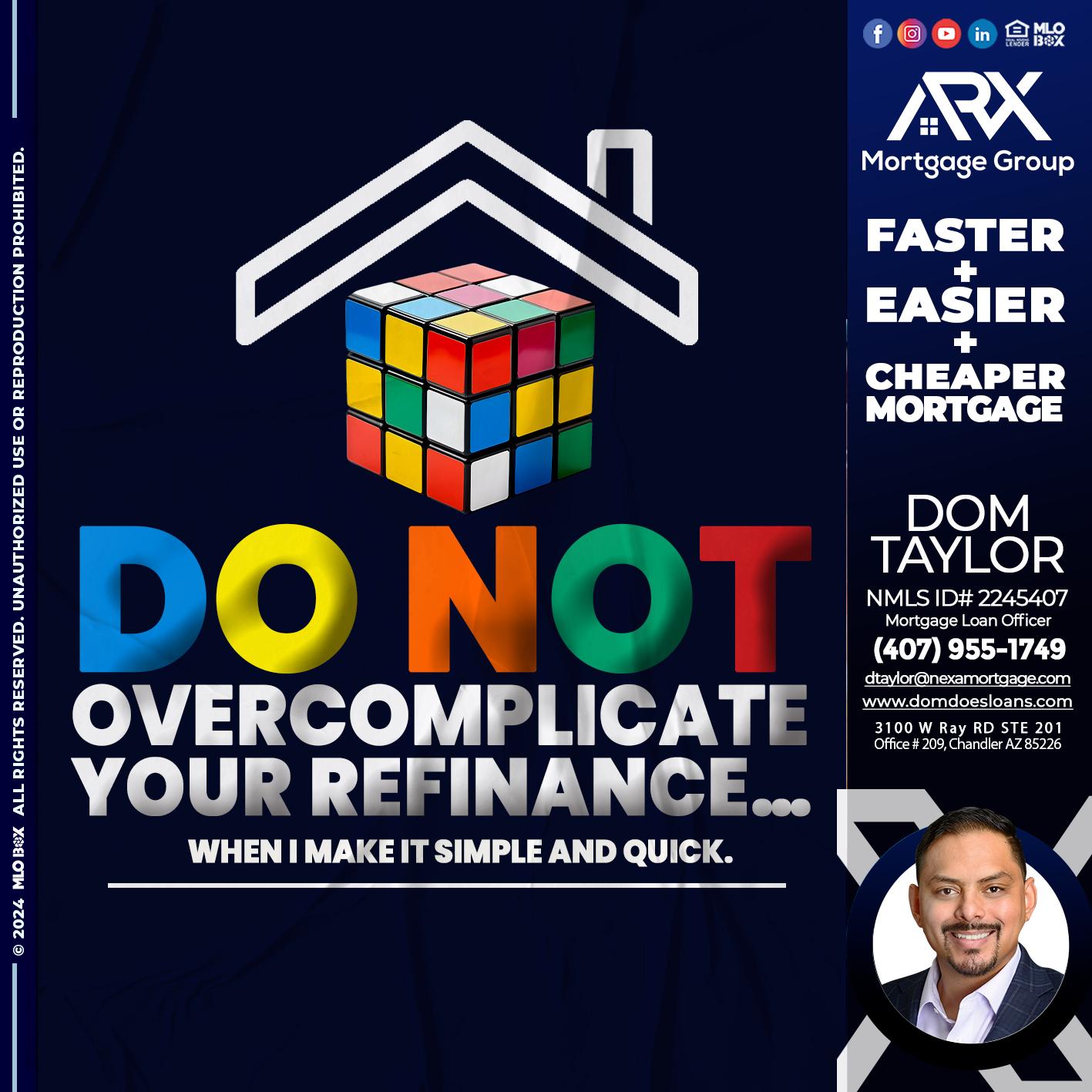 DO NOT - Dom Taylor -Mortgage Loan Officer
