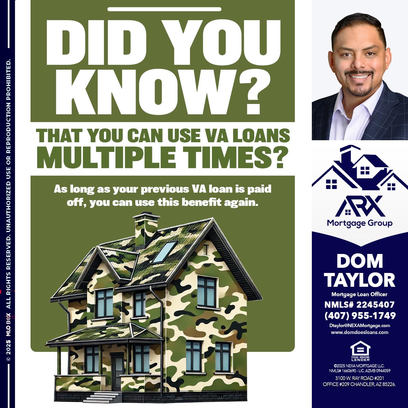 did you know - Dom Taylor -Mortgage Loan Officer