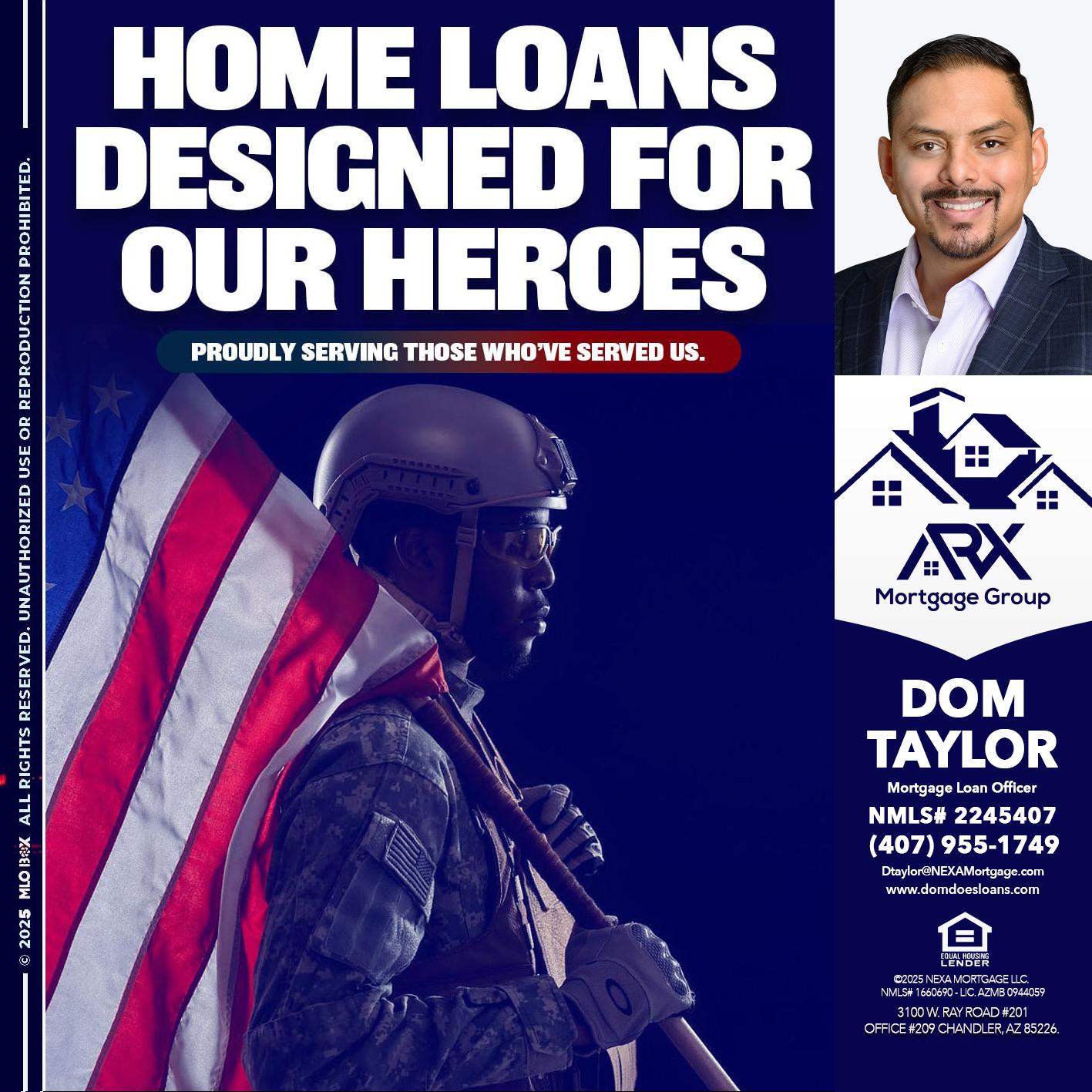 home loans - Dom Taylor -Mortgage Loan Officer