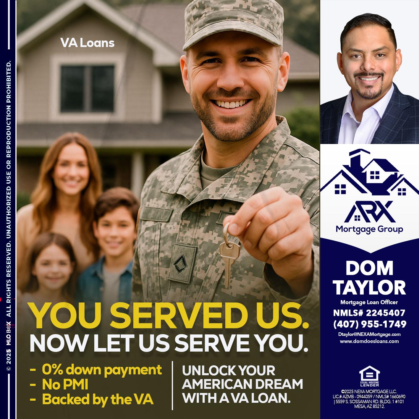 YOU DESERVED - Dom Taylor -Mortgage Loan Officer