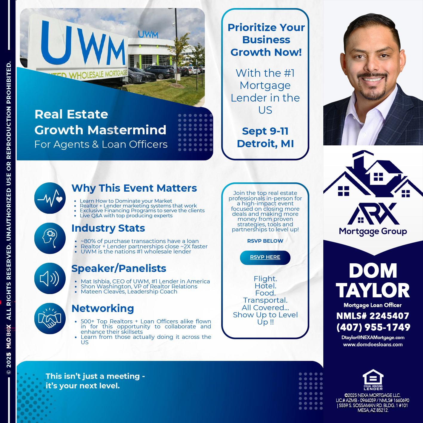 DETROIT TRIP - Dom Taylor -Mortgage Loan Officer