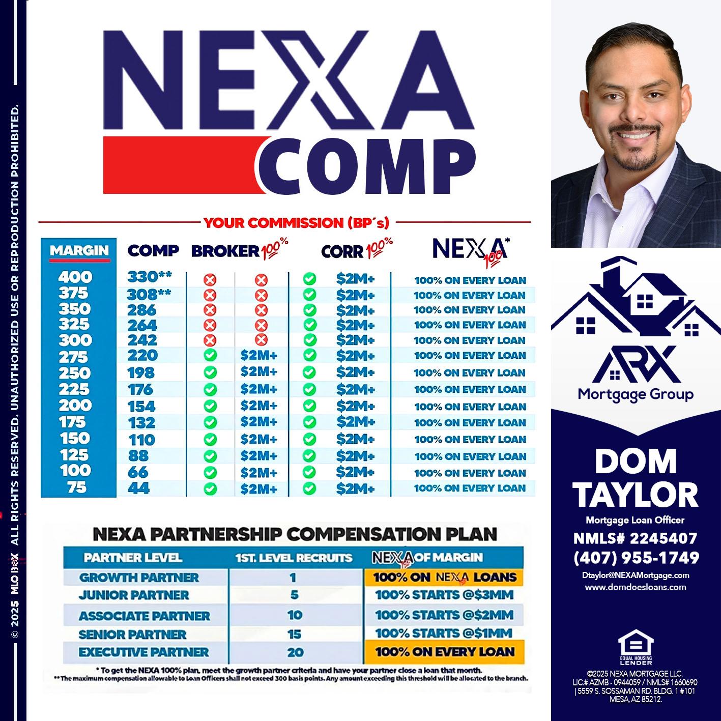 NEXA COMP - Dom Taylor -Mortgage Loan Officer