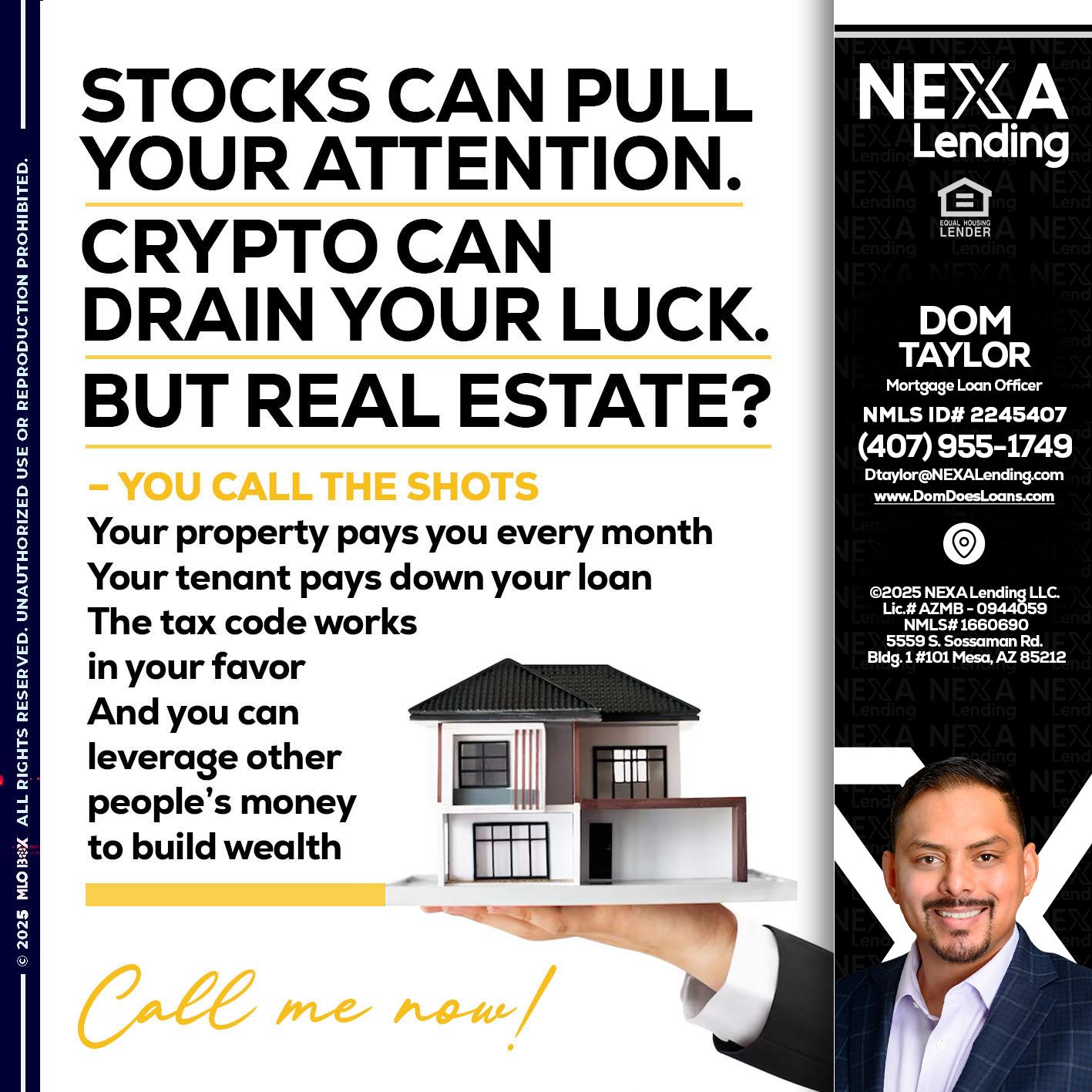 STOCK CAN - Dom Taylor -Mortgage Loan Officer