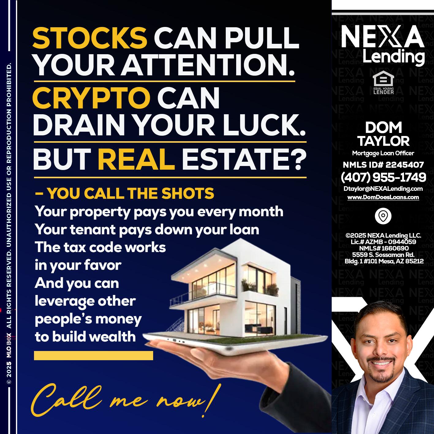 STOCK YOUR - Dom Taylor -Mortgage Loan Officer