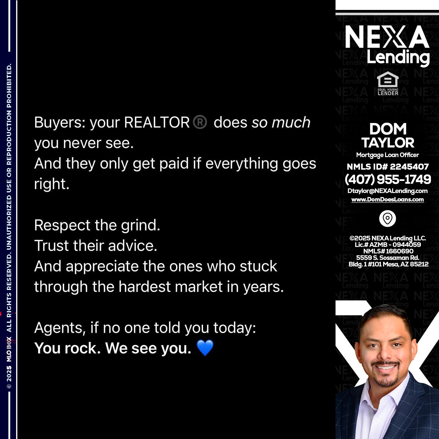 BUYERS - Dom Taylor -Mortgage Loan Officer