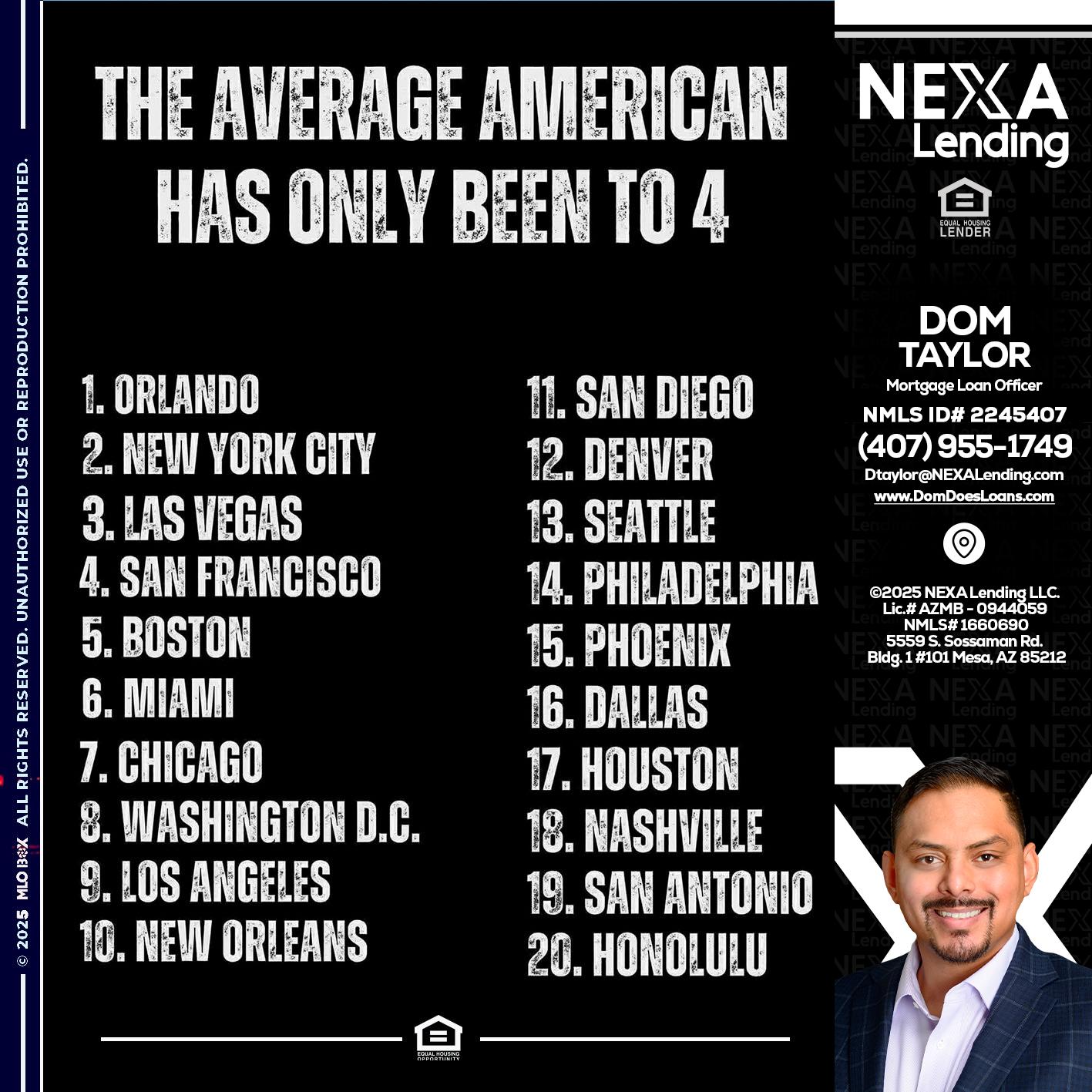 THE AVERAGE AMERICAN - Dom Taylor -Mortgage Loan Officer