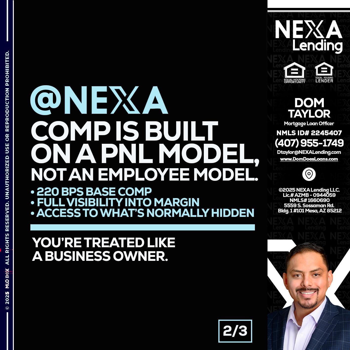 2 OF 3 - Dom Taylor -Mortgage Loan Officer