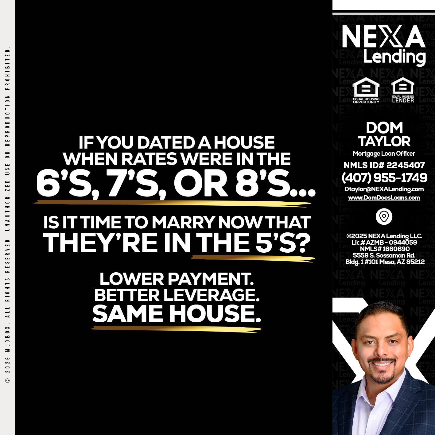 if you dated a house - Dom Taylor -Mortgage Loan Officer