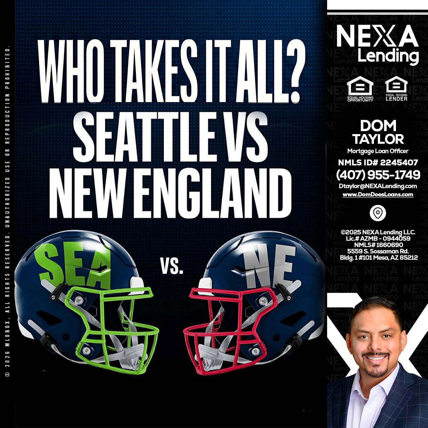 WHO TAKE IT ALL? - Dom Taylor -Mortgage Loan Officer