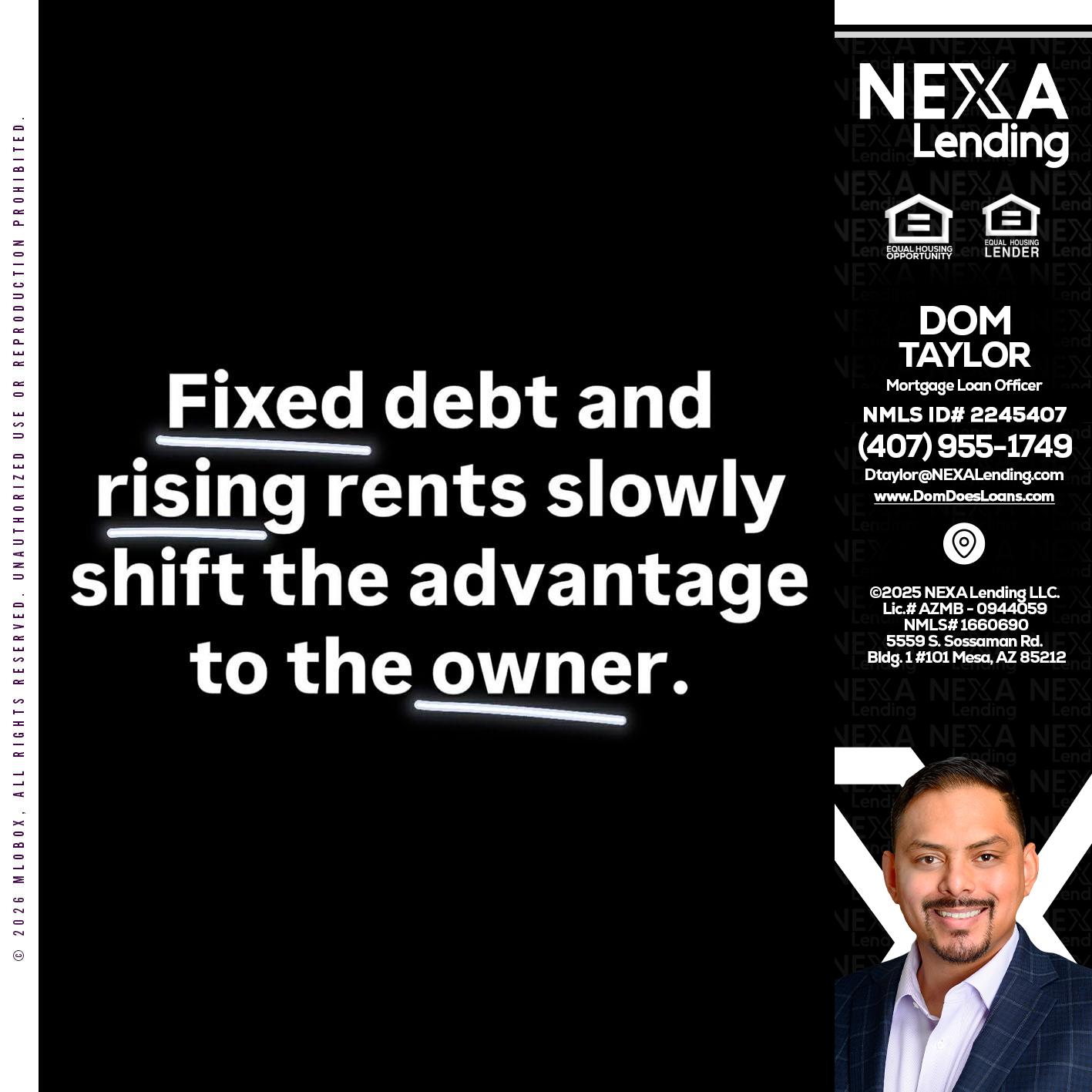 FIXED DEBT - Dom Taylor -Mortgage Loan Officer