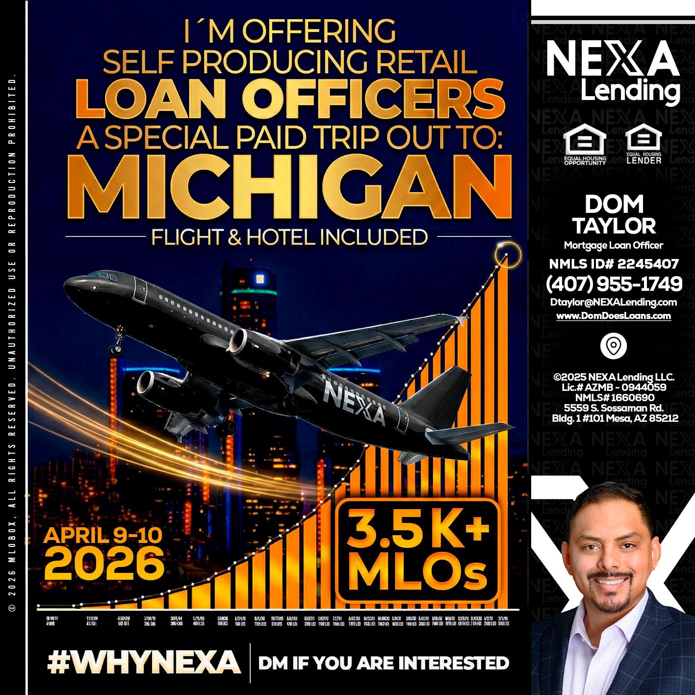 3.5K - Dom Taylor -Mortgage Loan Officer