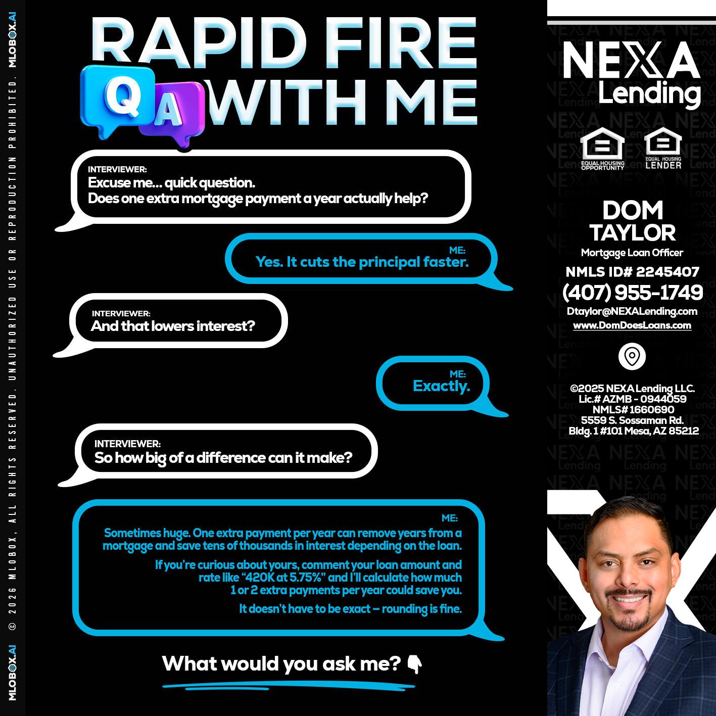 RAPID Q&A - Dom Taylor -Mortgage Loan Officer