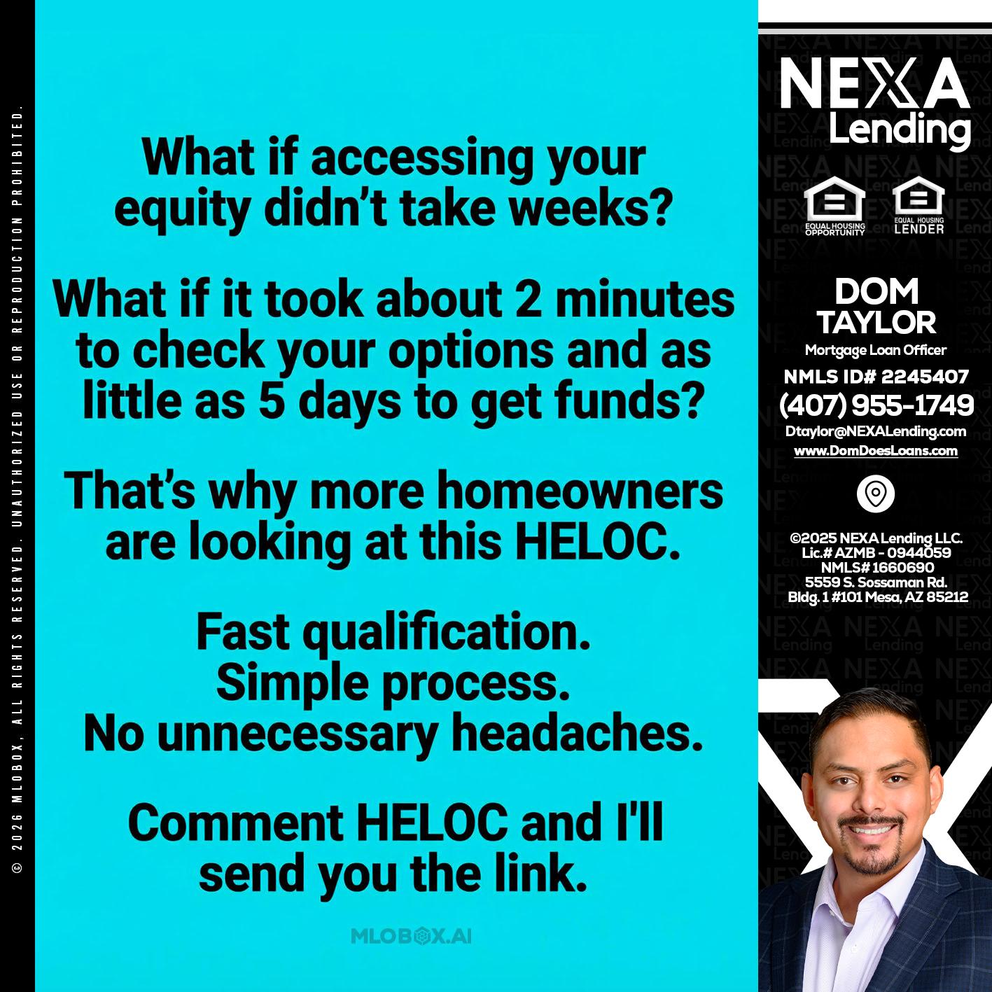 what if - Dom Taylor -Mortgage Loan Officer