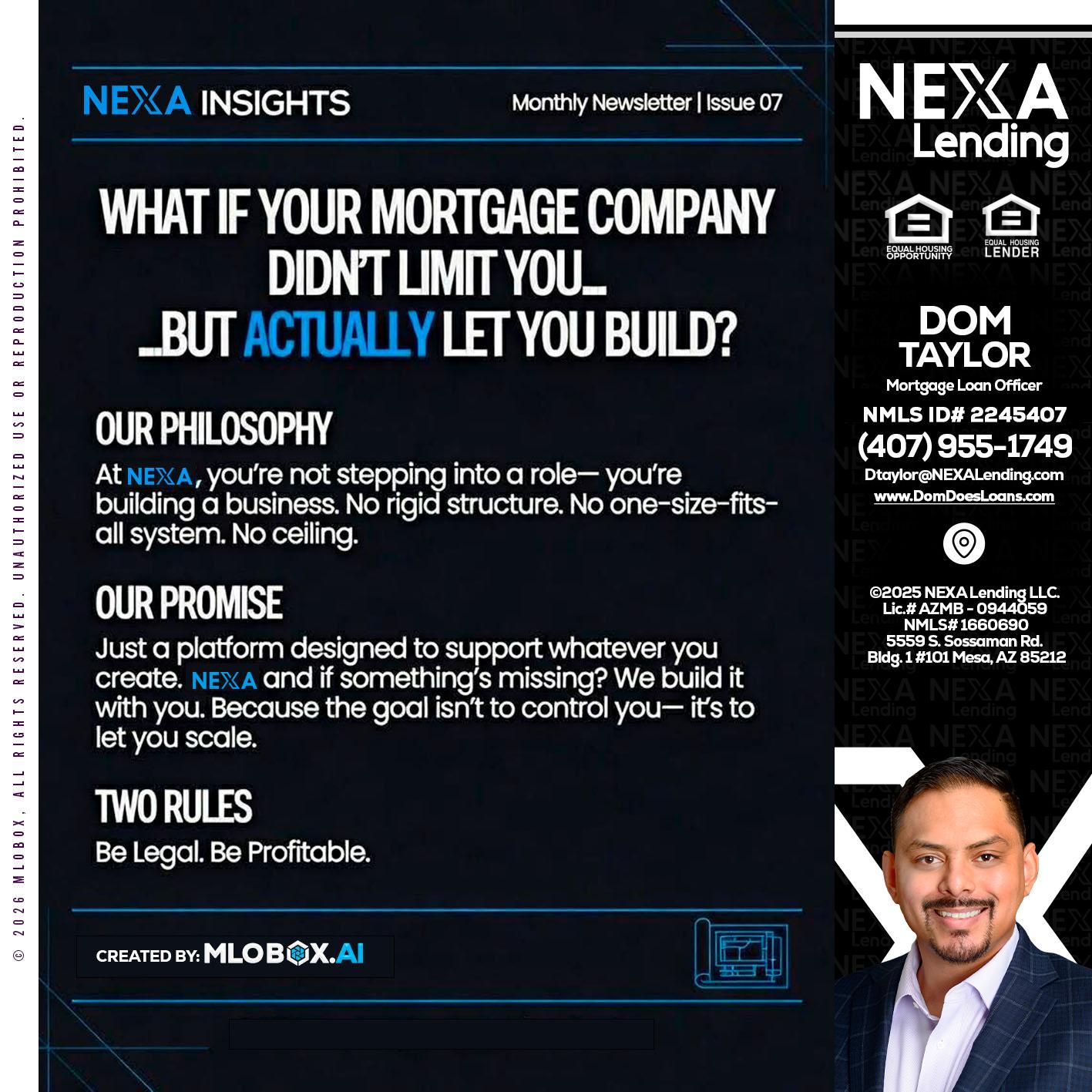 NEXA INSIGHTS - Dom Taylor -Mortgage Loan Officer