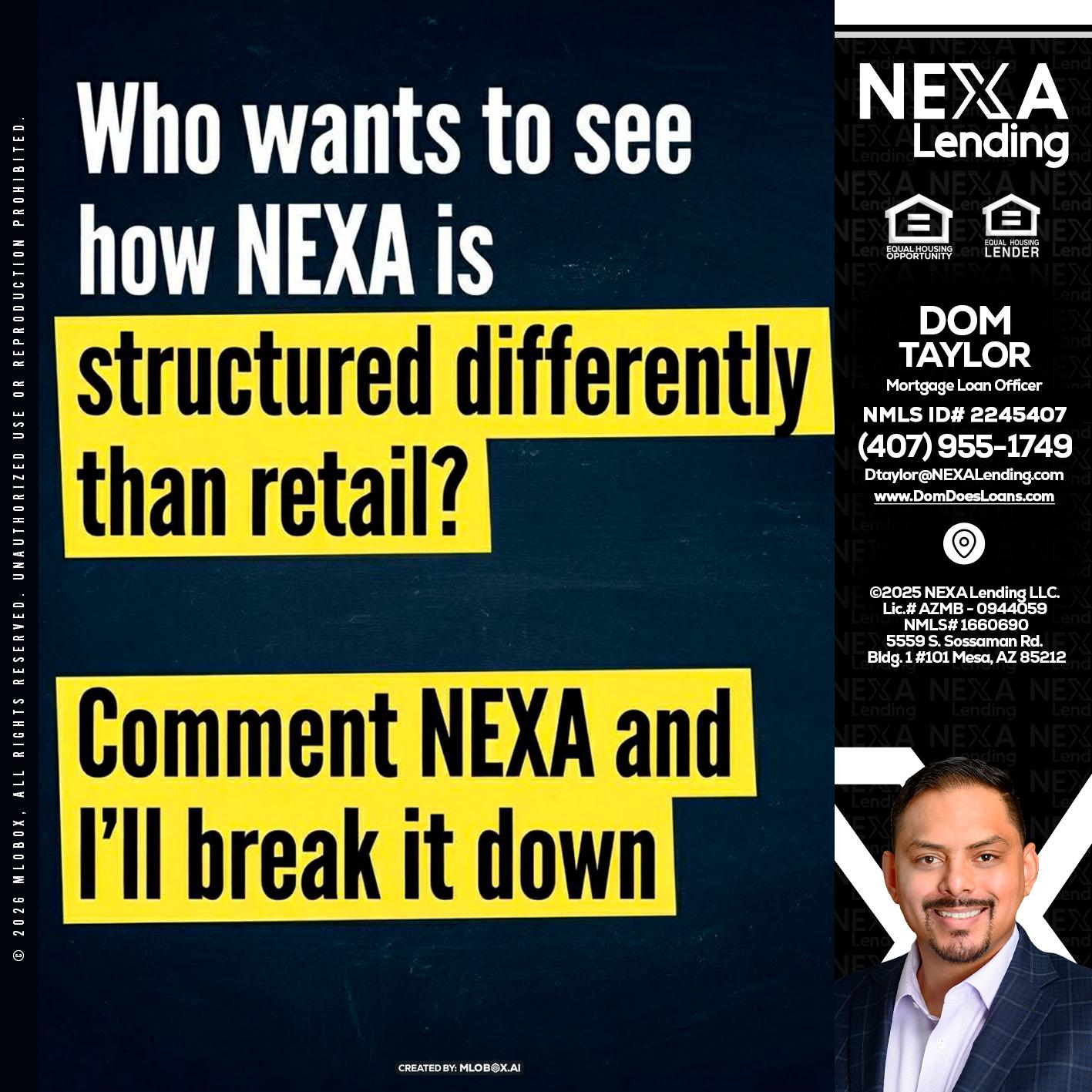 who want to see - Dom Taylor -Mortgage Loan Officer