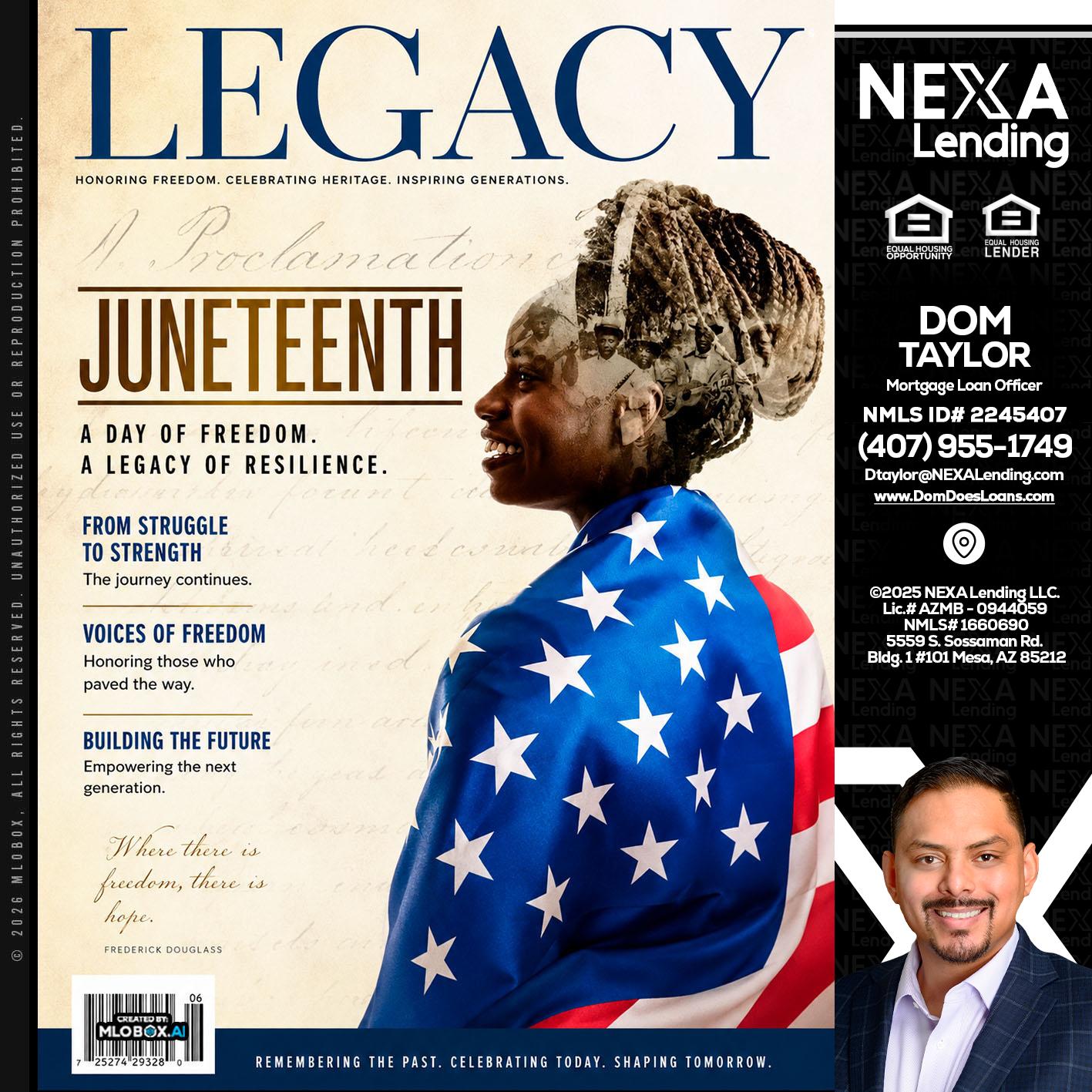 LEGACY - Dom Taylor -Mortgage Loan Officer