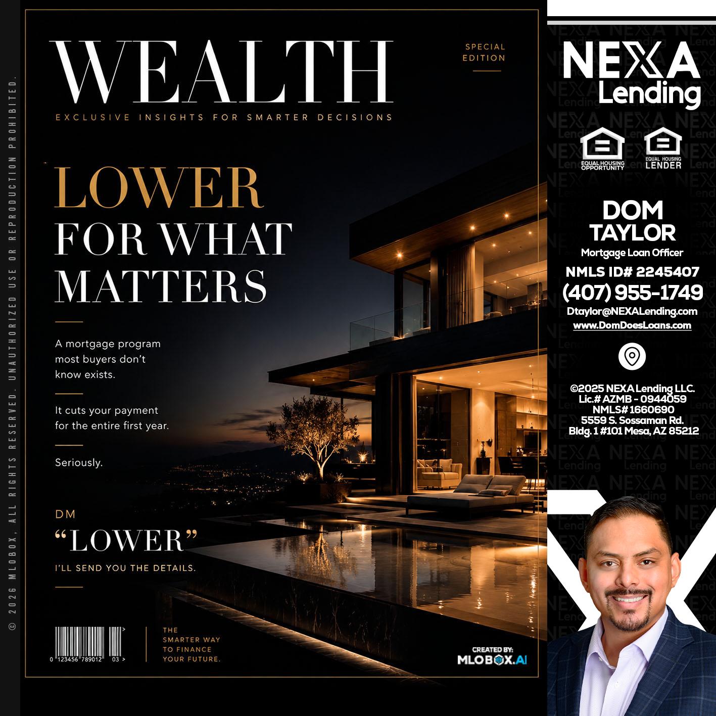 WEALTH - Dom Taylor -Mortgage Loan Officer
