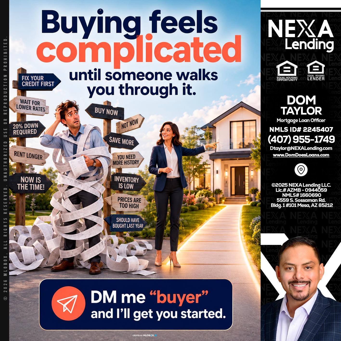 buying feels - Dom Taylor -Mortgage Loan Officer